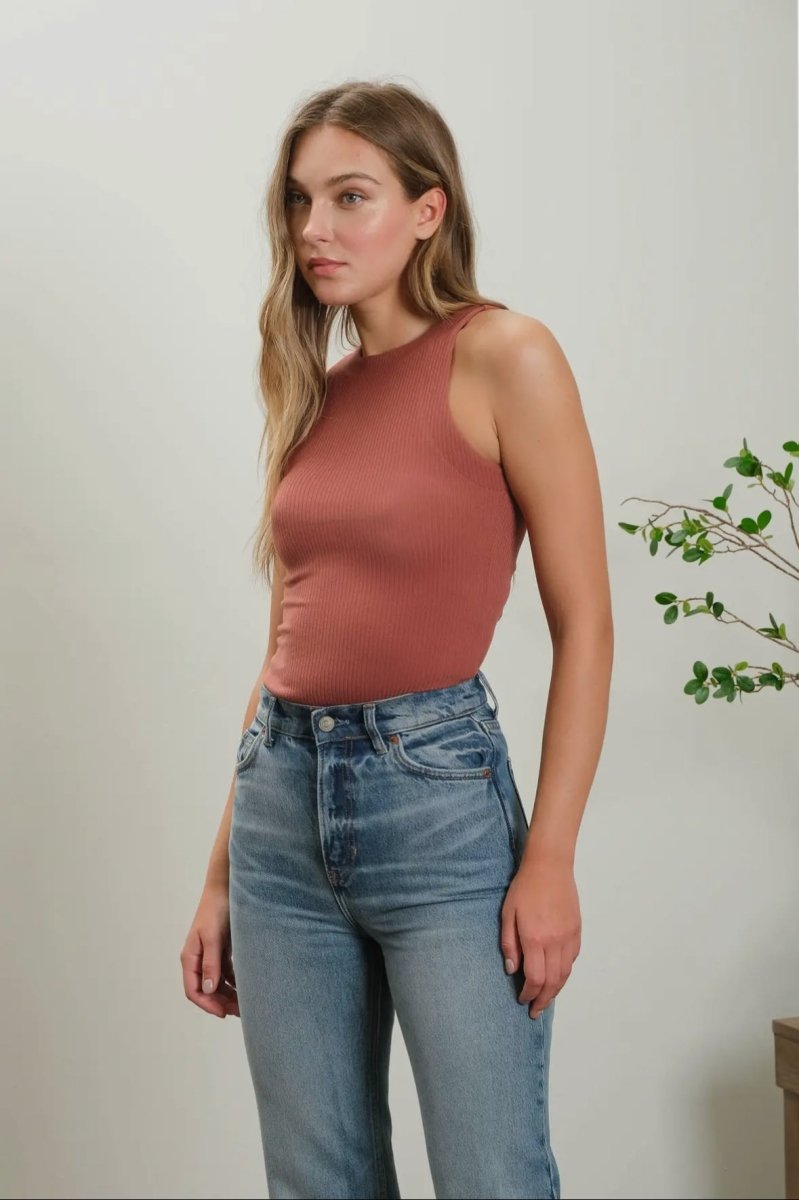 Ana Kelly Knit Halter Top - Madmoizelle Closet