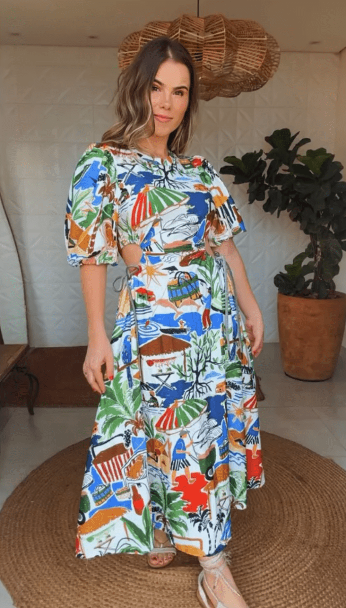 Midi Dress Rio Beach Farm Dress - Madmoizelle Closet